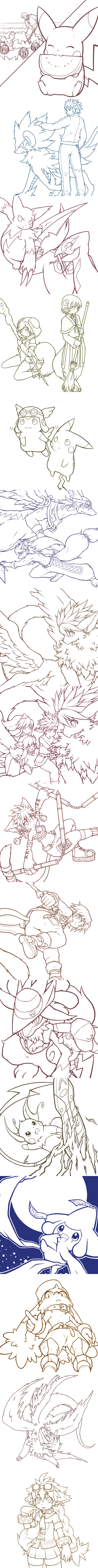 :<, :3, ^_^, absurdres, animal_ear_fluff, animal_ears, animal_feet, animal_hood