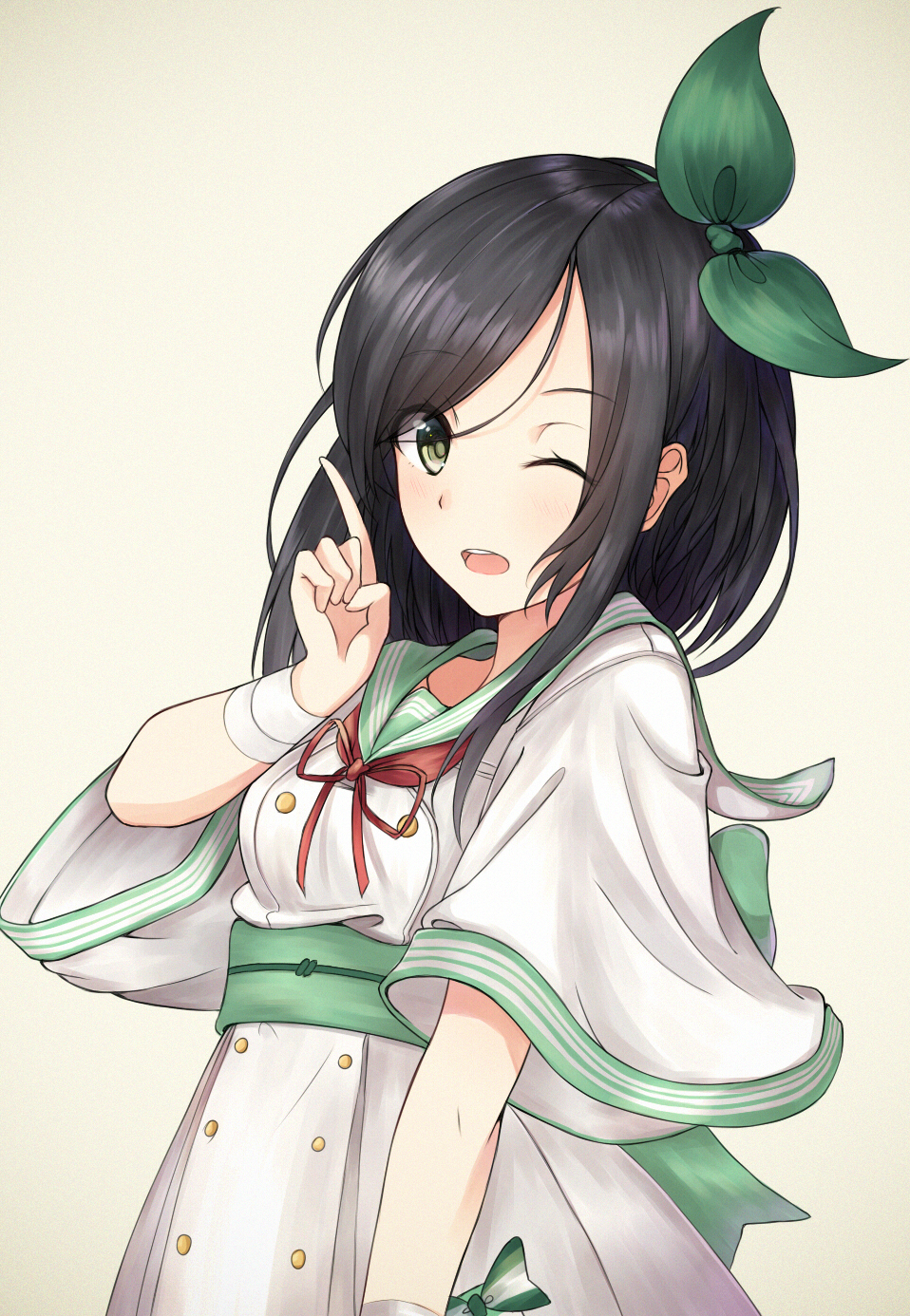 1girl, blush, brown_eyes, brown_hair, enuni, highres, long_hair, looking_at_viewer