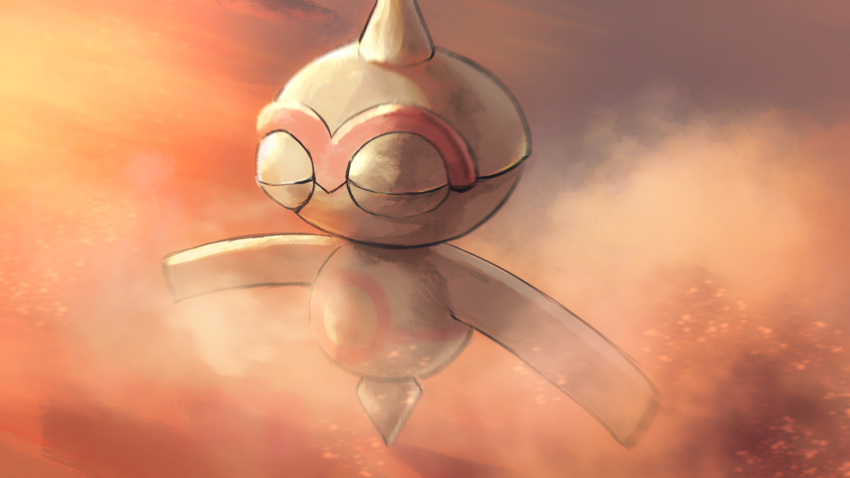 absurdres, baltoy, blurry, closed_eyes, commentary, higa-tsubasa, highres, no_humans