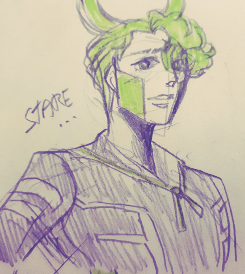 1010_(no_straight_roads), 1boy, green_1010, green_hair, maxtheeggmaster, no_straight_roads, robot, robot_boy