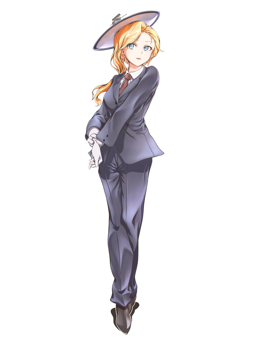 1girl, absurdres, alternate_costume, azur_lane, black_footwear, blonde_hair, blue_eyes, breasts