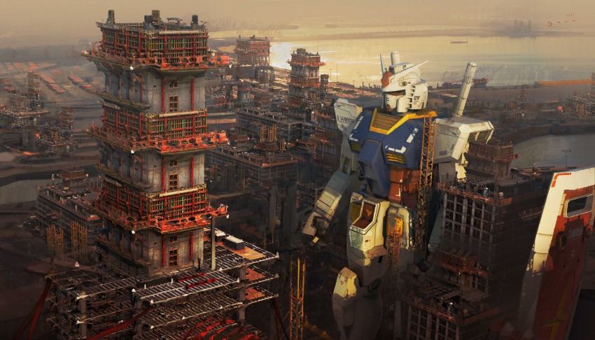 2021, 3d, absurdres, arte_doma, building, clouds, commentary, construction
