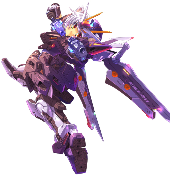 animal_ears, beam_rifle, cat_ears, dual_wielding, gun, gundam, gundam_seed_c.e._73:_stargazer, handgun