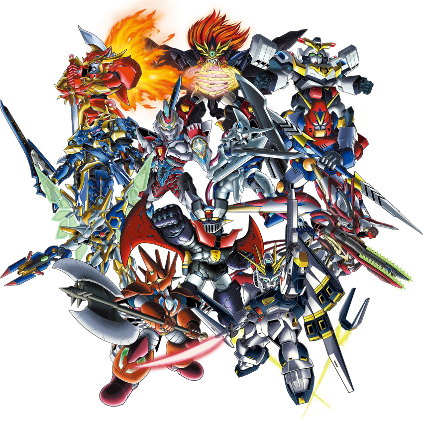 axe, beam_saber, chainsaw, char's_counterattack, choudenji_robo_combattler_v, clenched_hand, code_geass, code_geass:_fukkatsu_no_lelouch