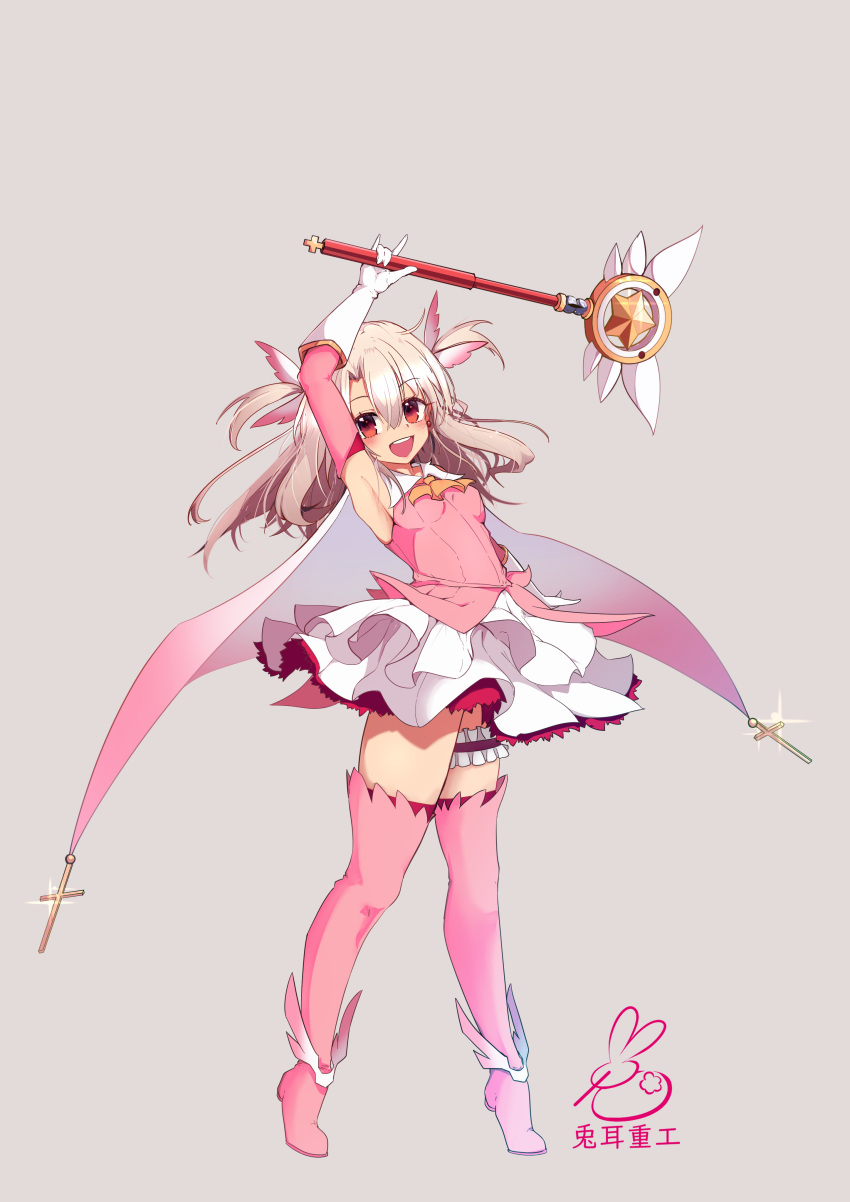 1girl, absurdres, arm_up, armpits, ascot, bangs, bare_shoulders, blush
