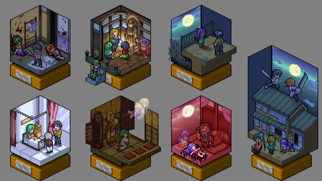 blood, furude_rika, hanyuu, higurashi_no_naku_koro_ni, houjou_satoko, houjou_satoshi, isometric, maebara_keiichi