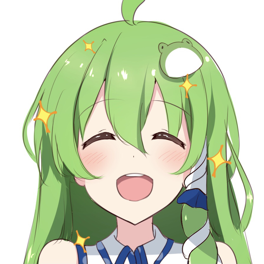 1girl, ahoge, bangs, bare_shoulders, blush, closed_eyes, commentary, facing_viewer