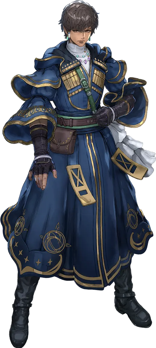 1boy, albaird_(star_ocean), belt, black_footwear, black_gloves, black_hair, boots, brown_eyes