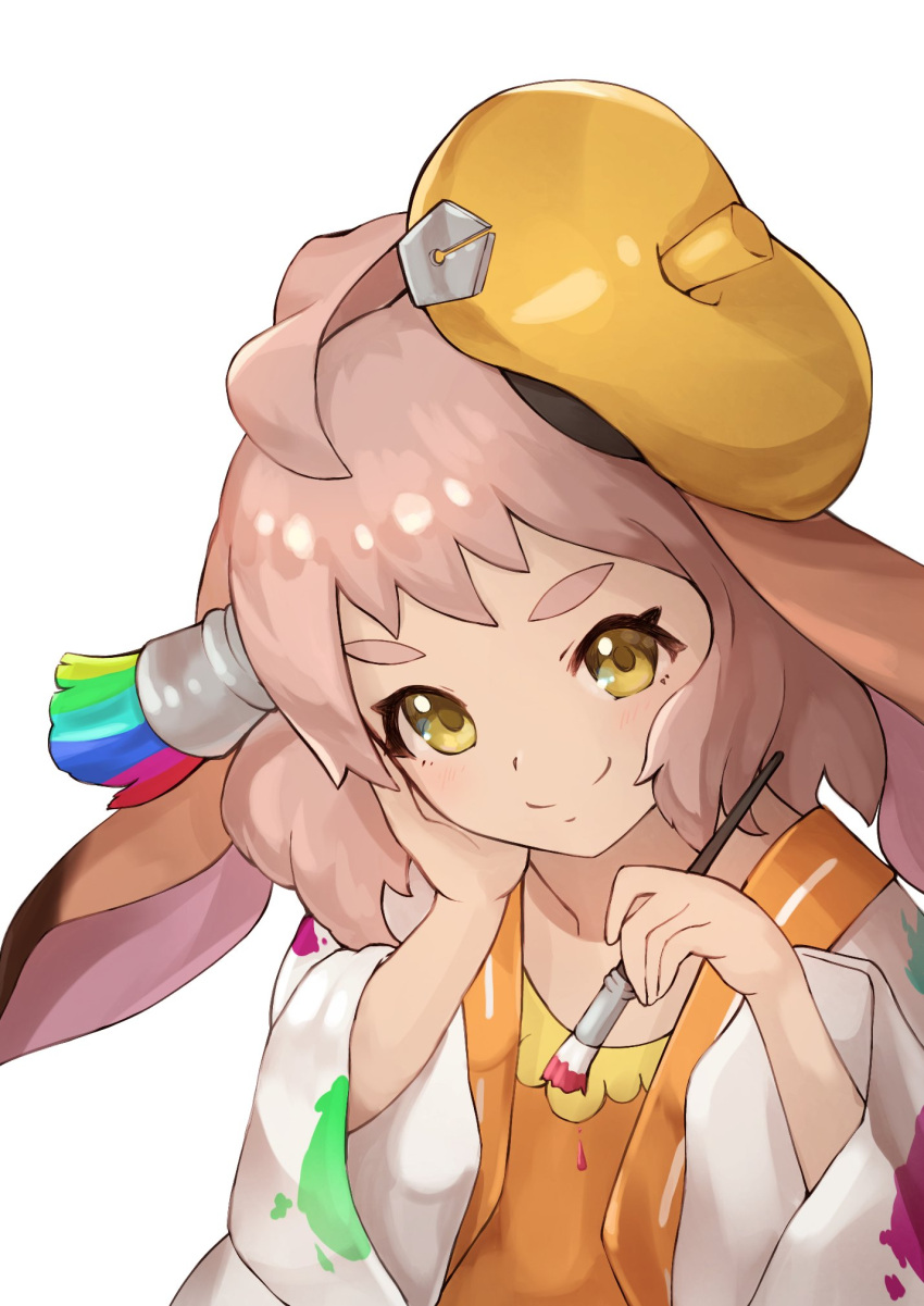 1girl, animal_ears, bangs, beret, brown_hair, closed_mouth, dragalia_lost, fleur_(dragalia_lost)