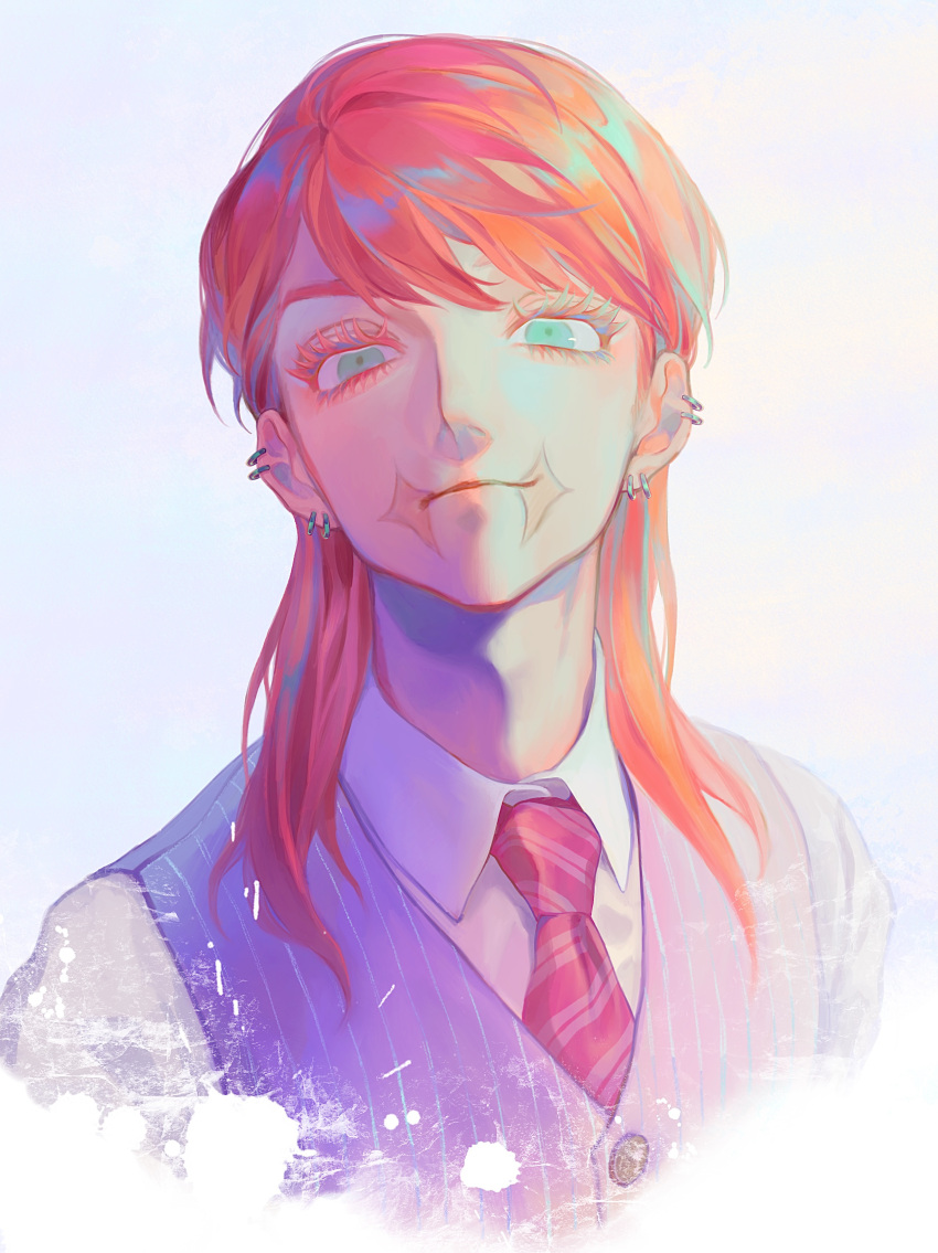 1boy, absurdres, aqua_eyes, bangs, ear_piercing, earrings, highres, jewelry