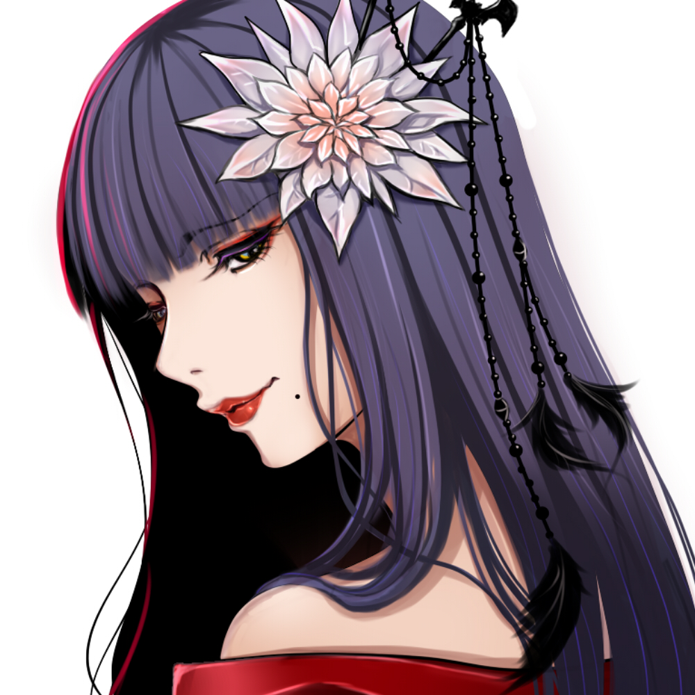 1girl, bat_hair_ornament, black_hair, epiphyllum, eyelashes, feathers, final_fantasy, final_fantasy_xiv