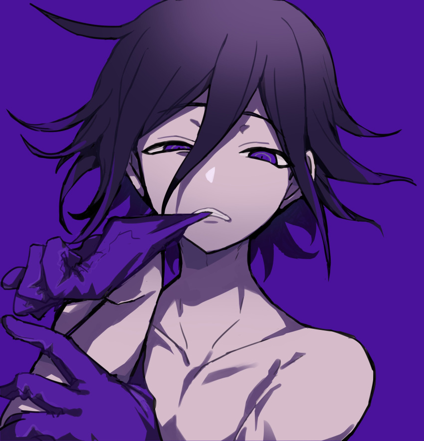 1boy, a_tama_(pakpak_tkg), absurdres, adjusting_clothes, adjusting_gloves, bangs, black_hair, collarbone