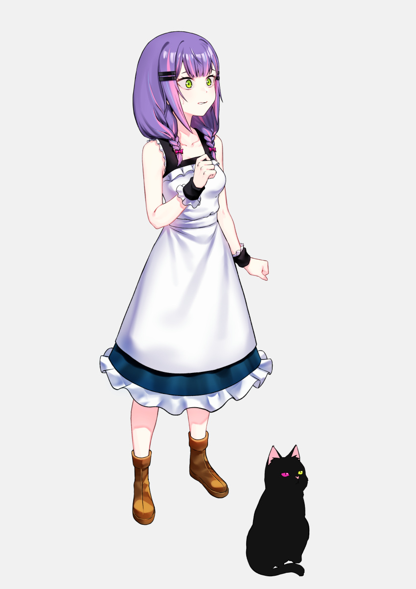 1girl, absurdres, alternate_costume, alternate_hairstyle, artpatient, bare_arms, bare_shoulders, boots