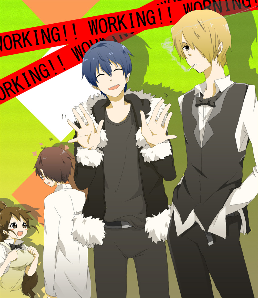 :d, blush_stickers, cigarette, cosplay, durarara!!, fukuyama_jun, glasses, hair_over_one_eye
