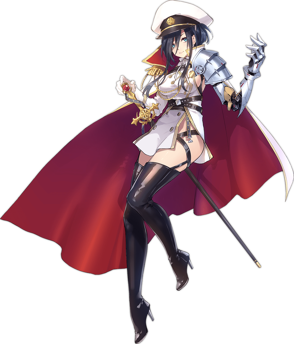 1girl, aiguillette, aqua_eyes, ark_order, armor, bangs, black_footwear, black_hair