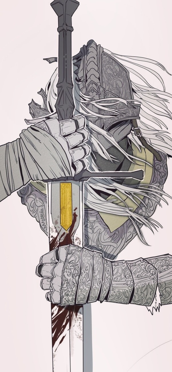 armor, belt, blade, bleeding, blood, bloody_wolf(elden_ring), elden_ring, eyeshadow