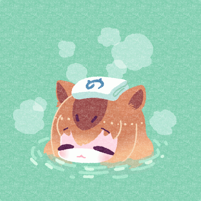 1girl, ^_^, animal_ears, animated, animated_gif, blush, capybara_(kemono_friends), capybara_girl