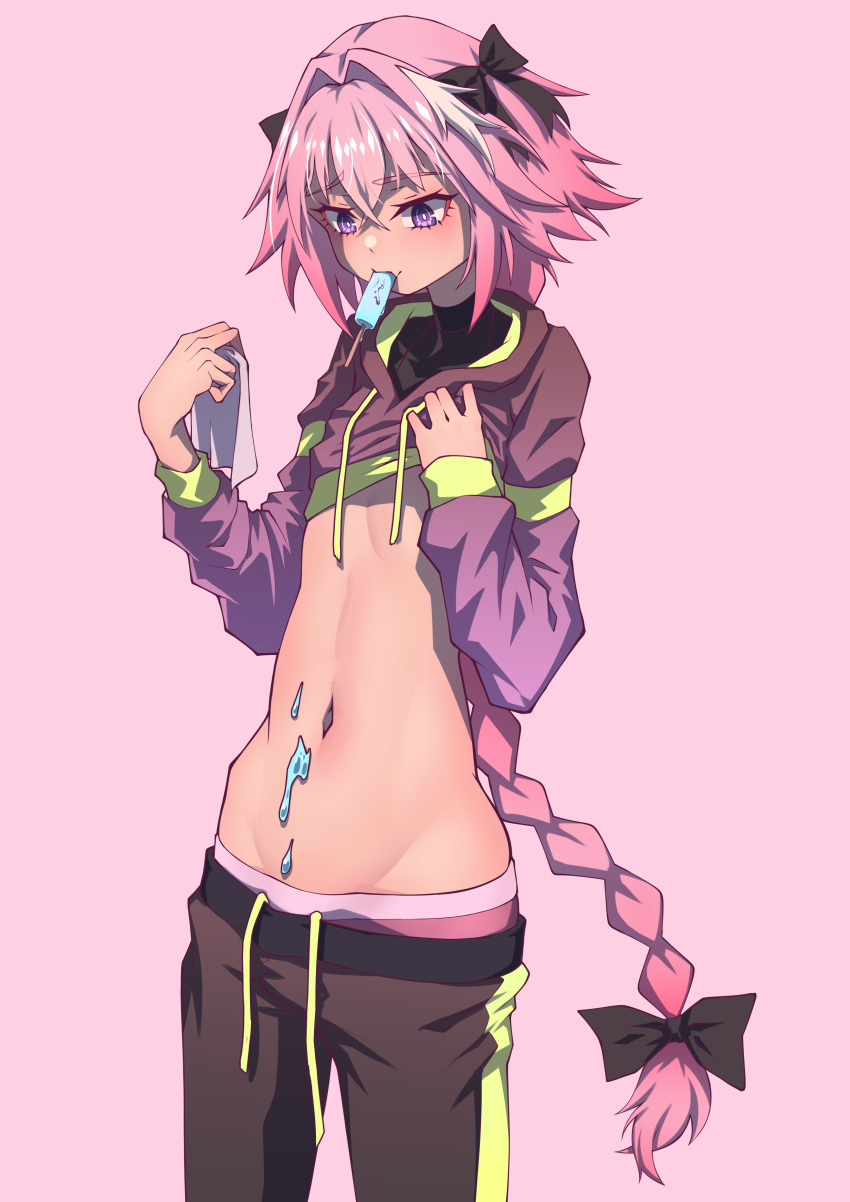 1boy, absurdres, astolfo_(fate), bangs, black_bow, blush, bow, braid
