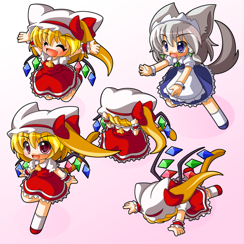 ^_^, blonde_hair, blue_eyes, braid, cat_ears, cat_tail, chibi, cowering