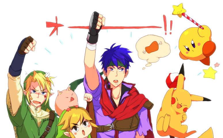 3boys, azkn, bandaid, black_eyes, blonde_hair, blue_eyes, blue_hair, cape