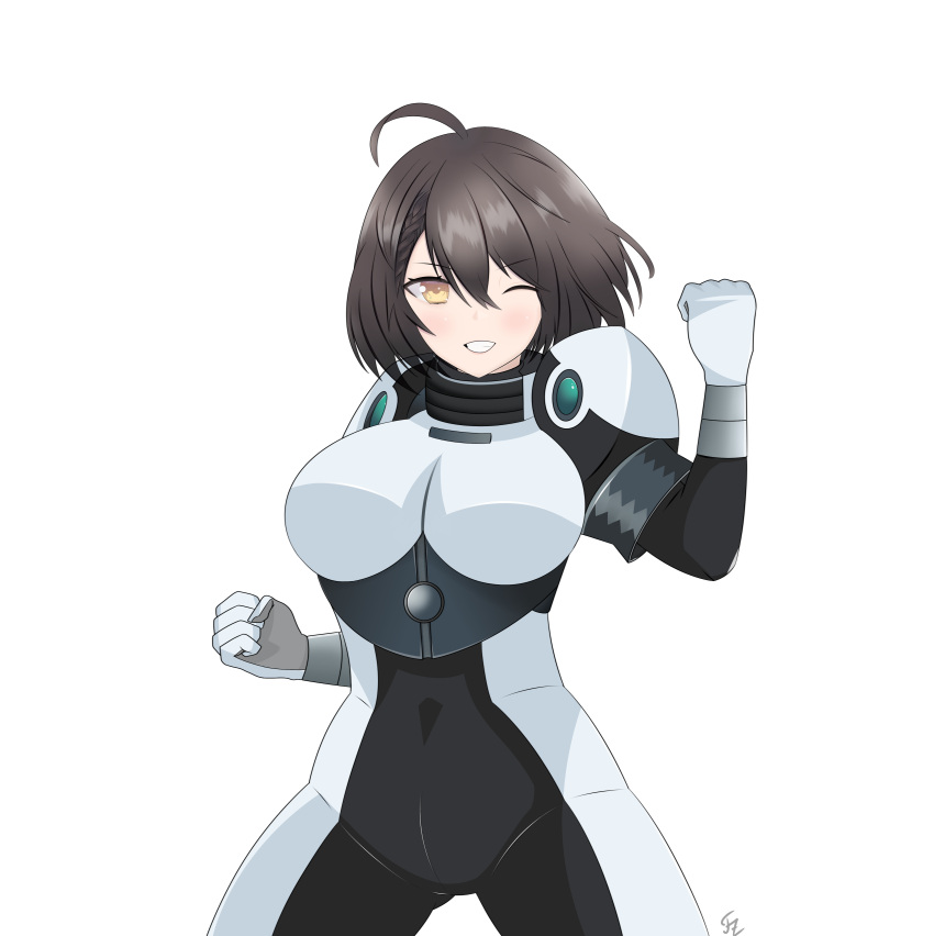 1girl, absurdres, ahoge, armor, azur_lane, baltimore_(azur_lane), black_bodysuit, bodysuit