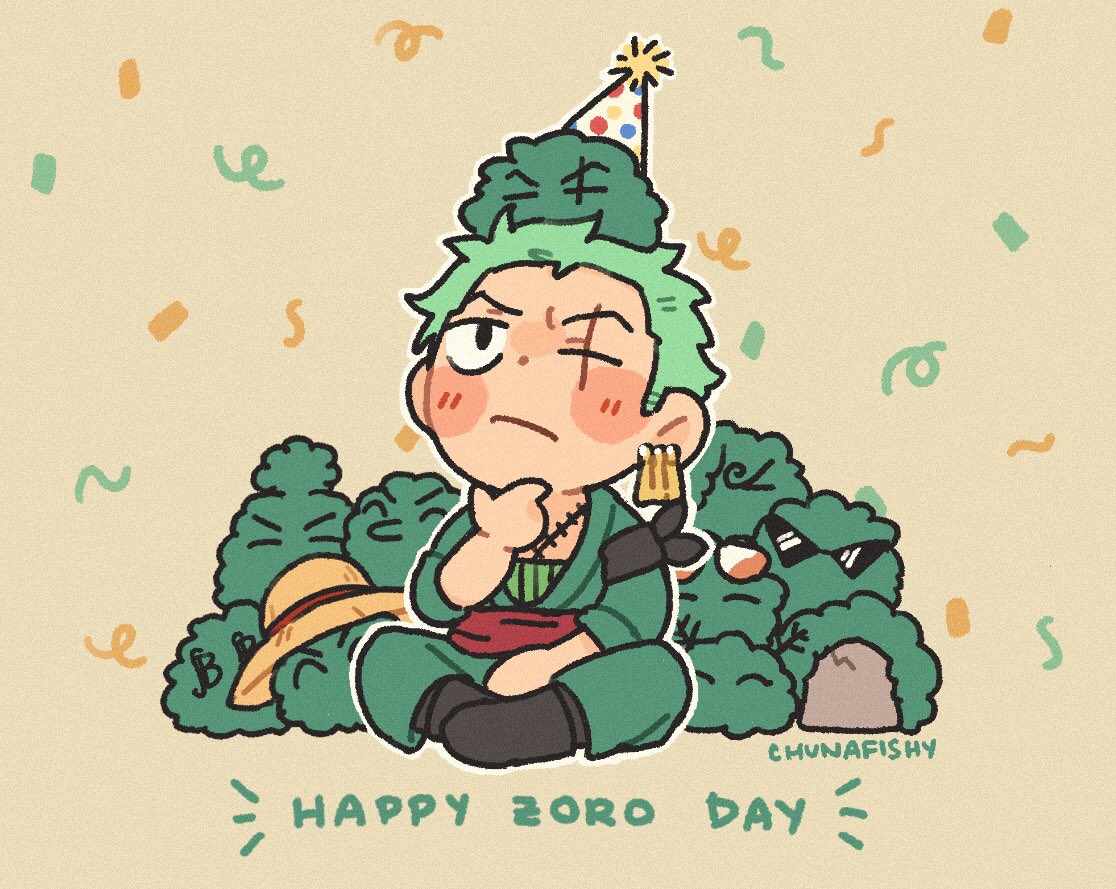 1boy, ^_^, blush, brook, character_request, chibi, chunafishy, closed_eyes