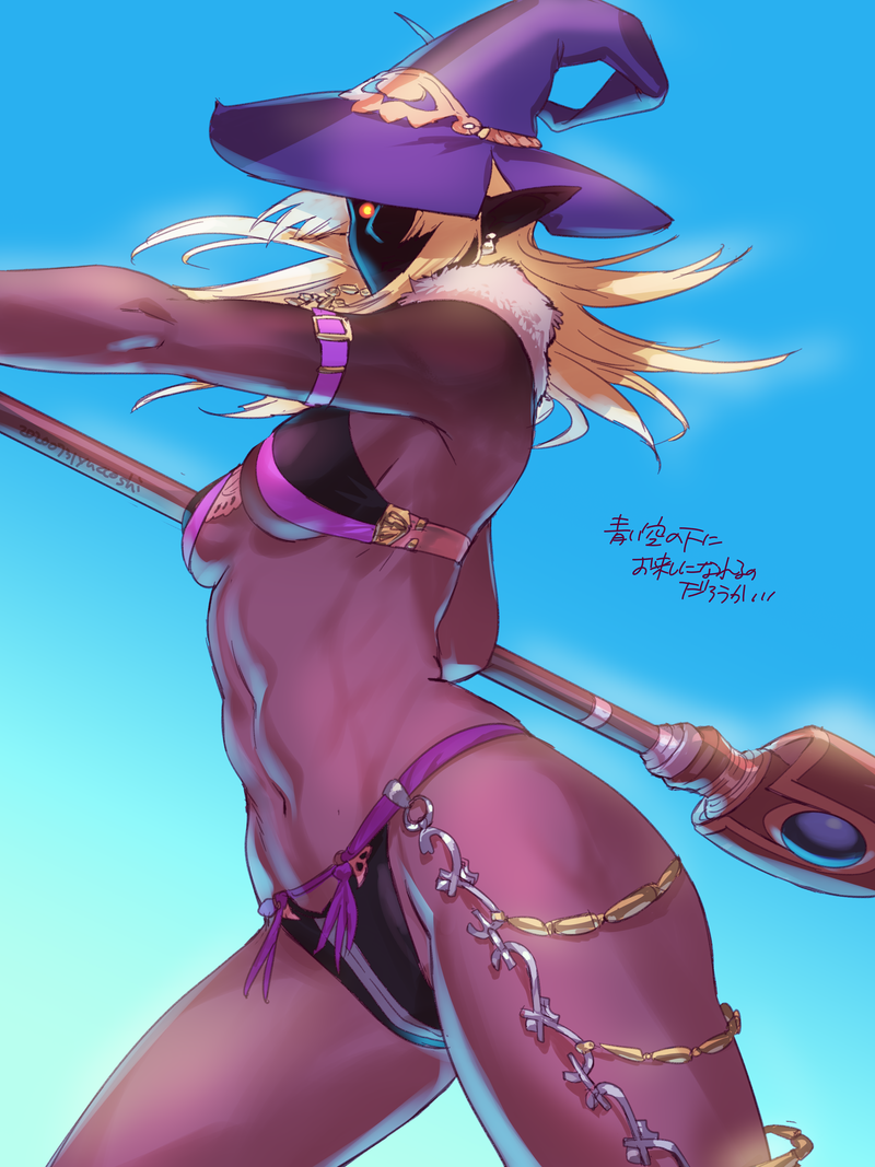 1girl, 2020, adapted_costume, armband, artist_name, bare_shoulders, bikini, black_bikini