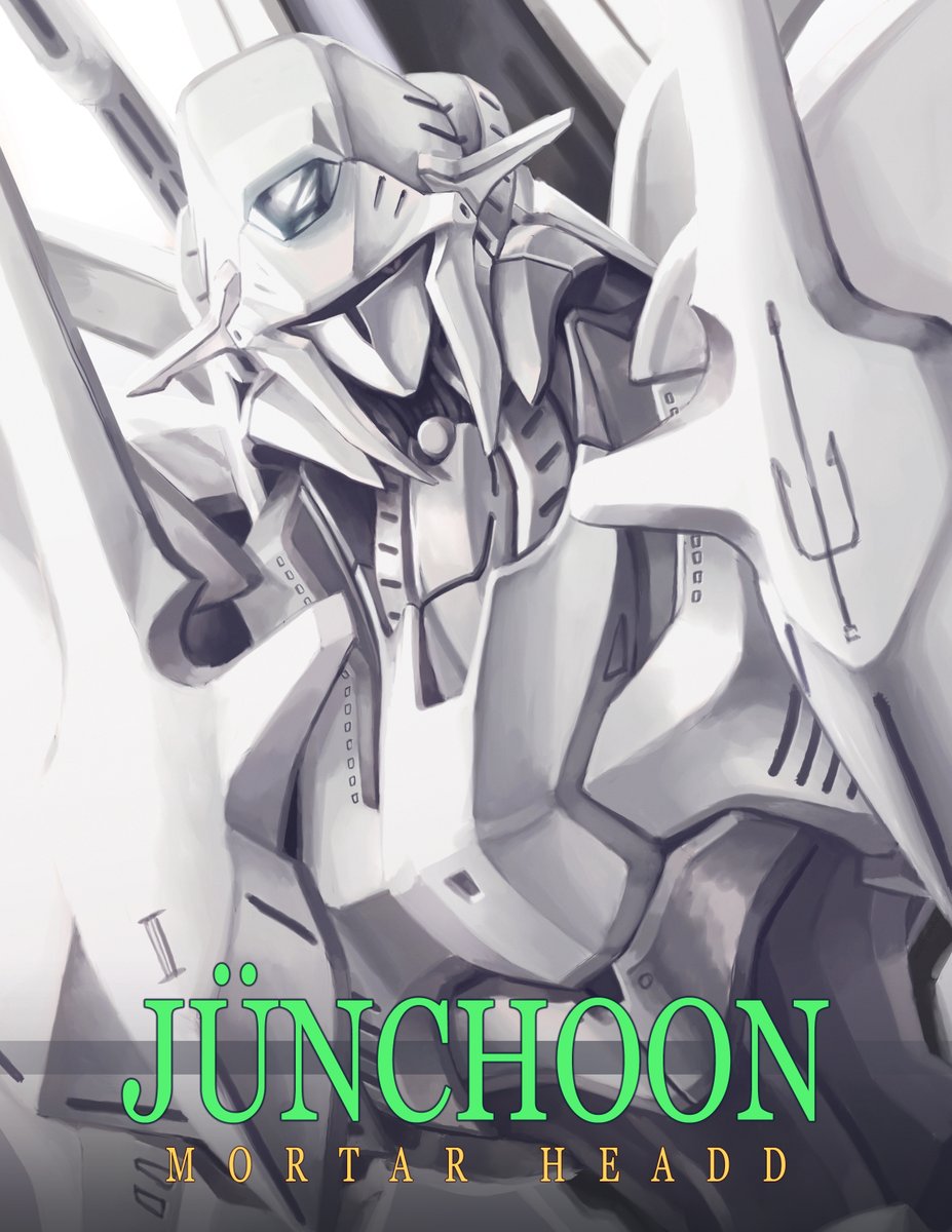 character_name, five_star_stories, grey_eyes, highres, junchoon_(engage_sr2), looking_at_viewer, mecha, mortar_headd