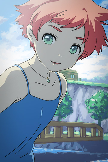 face, green_eyes, jewelry, kumatora, mother_(game), mother_3, necklace, nintendo