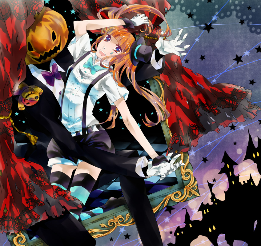 bad_id, bowtie, formal, gloves, harumai, hat, hatsune_miku, long_hair