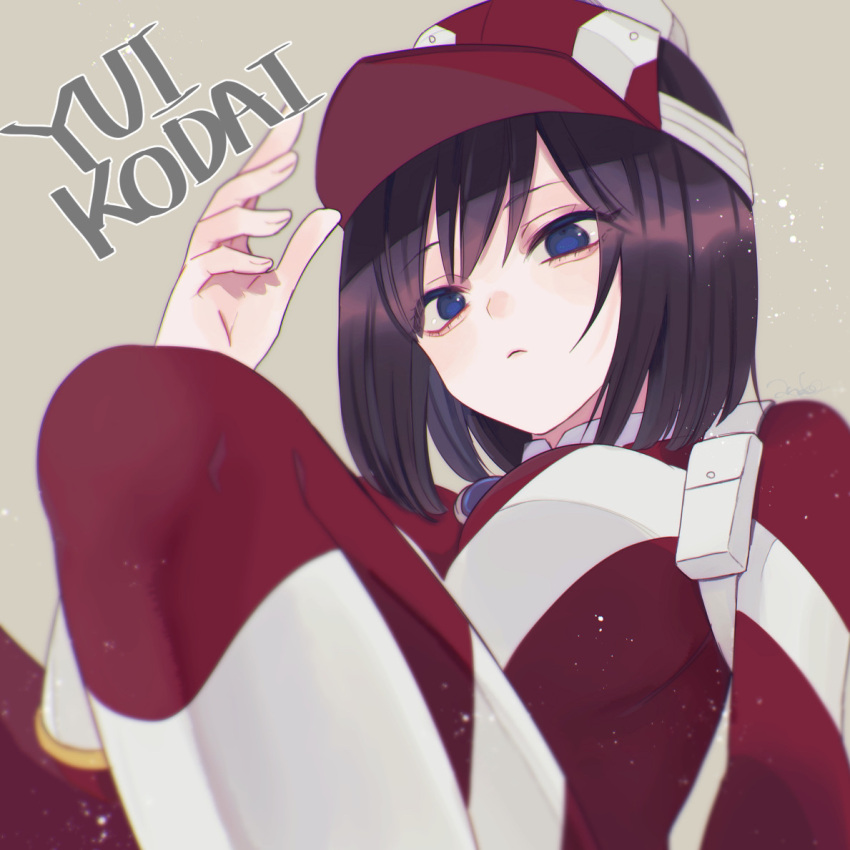 1girl, anoko_(darenokoanoko), bags_under_eyes, black_hair, blue_eyes, boku_no_hero_academia, breasts, from_below