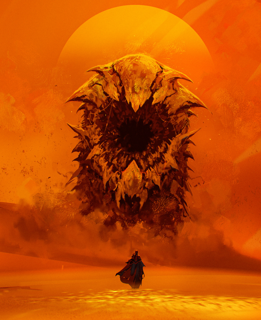 absurdres, animal, character_request, desert, dune_(planet), dune_(series), gender_request, highres