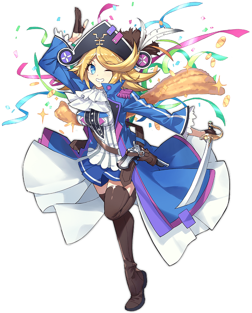 1girl, ark_order, ascot, bangs, belt, blonde_hair, blue_coat, blue_eyes