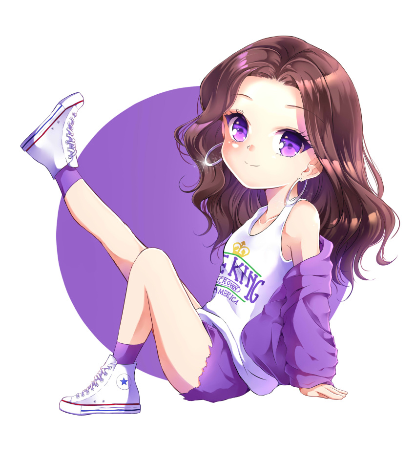 1girl, absurdres, animification, bangs, brown_hair, chibi, choerry, collarbone