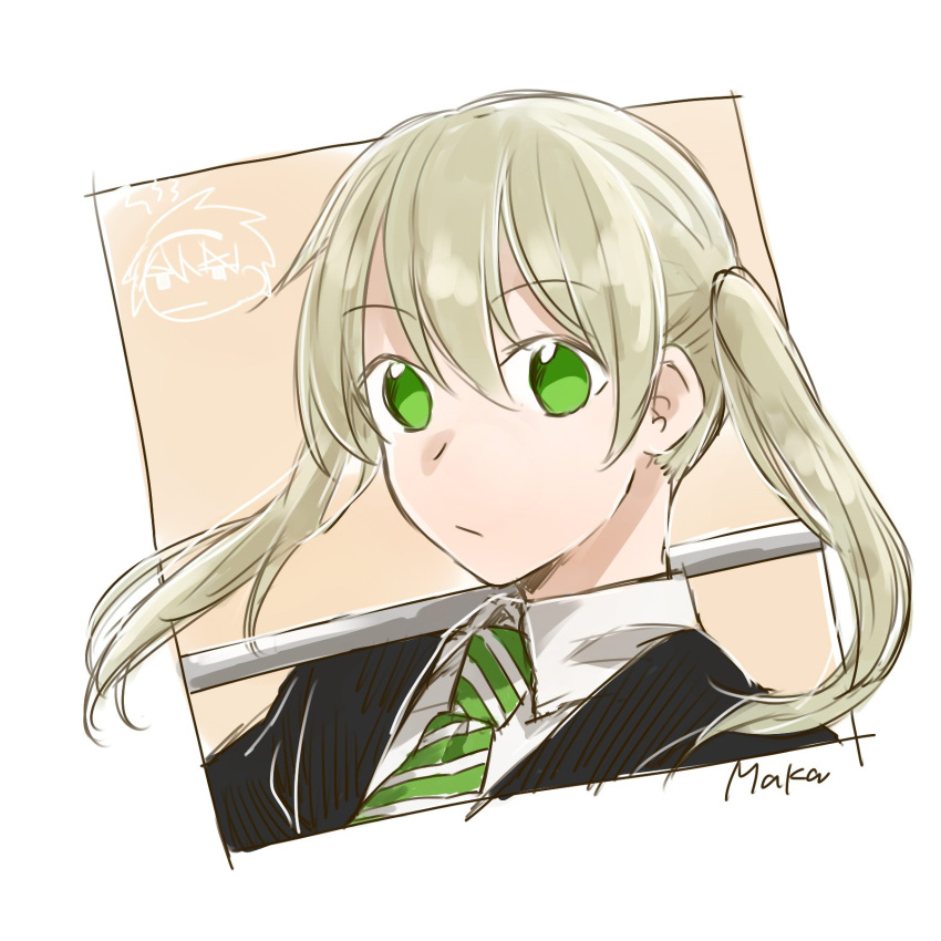 1girl, blonde_hair, closed_mouth, green_eyes, harahara_(harashi001), highres, long_hair, looking_at_viewer