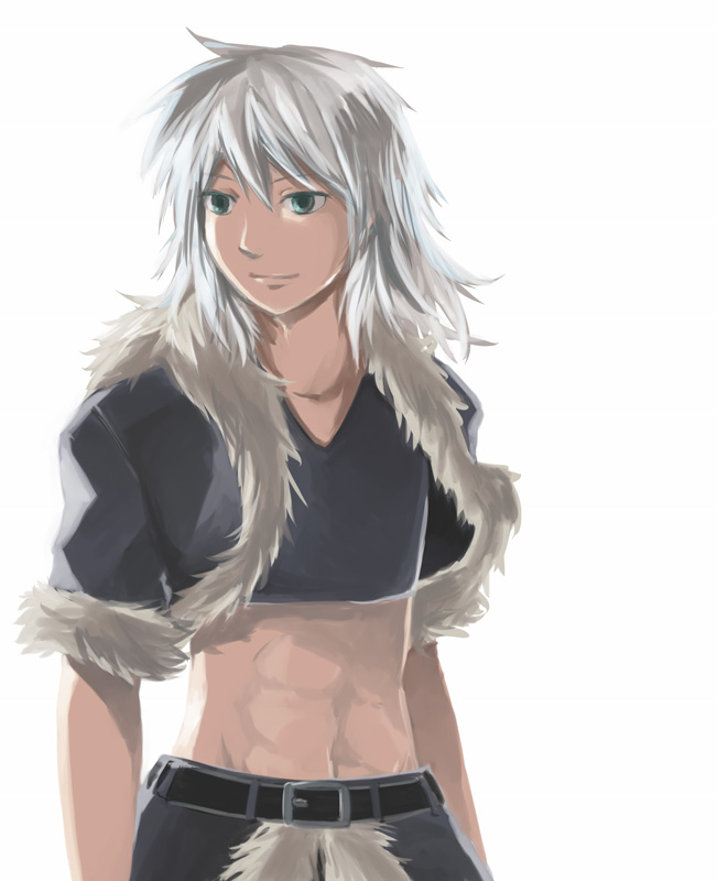 1boy, abs, alternate_color, bangs, black_cape, black_jacket, black_shirt, cape
