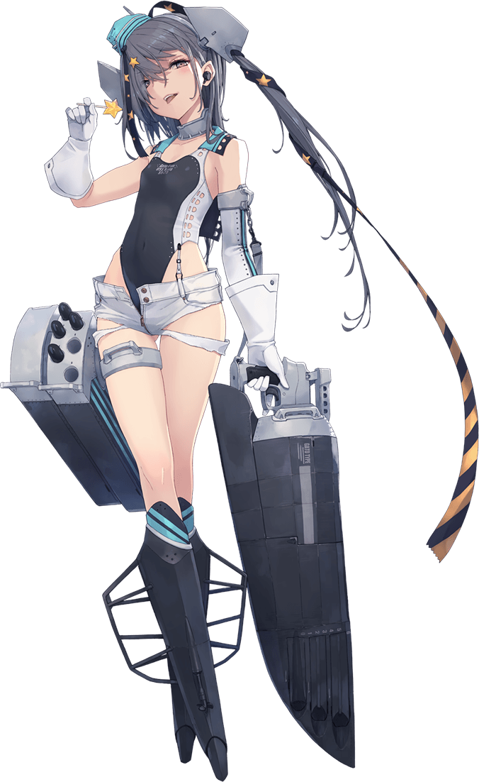 1girl, aqua_headwear, black_footwear, black_swimsuit, blush, breasts, brown_eyes, candy
