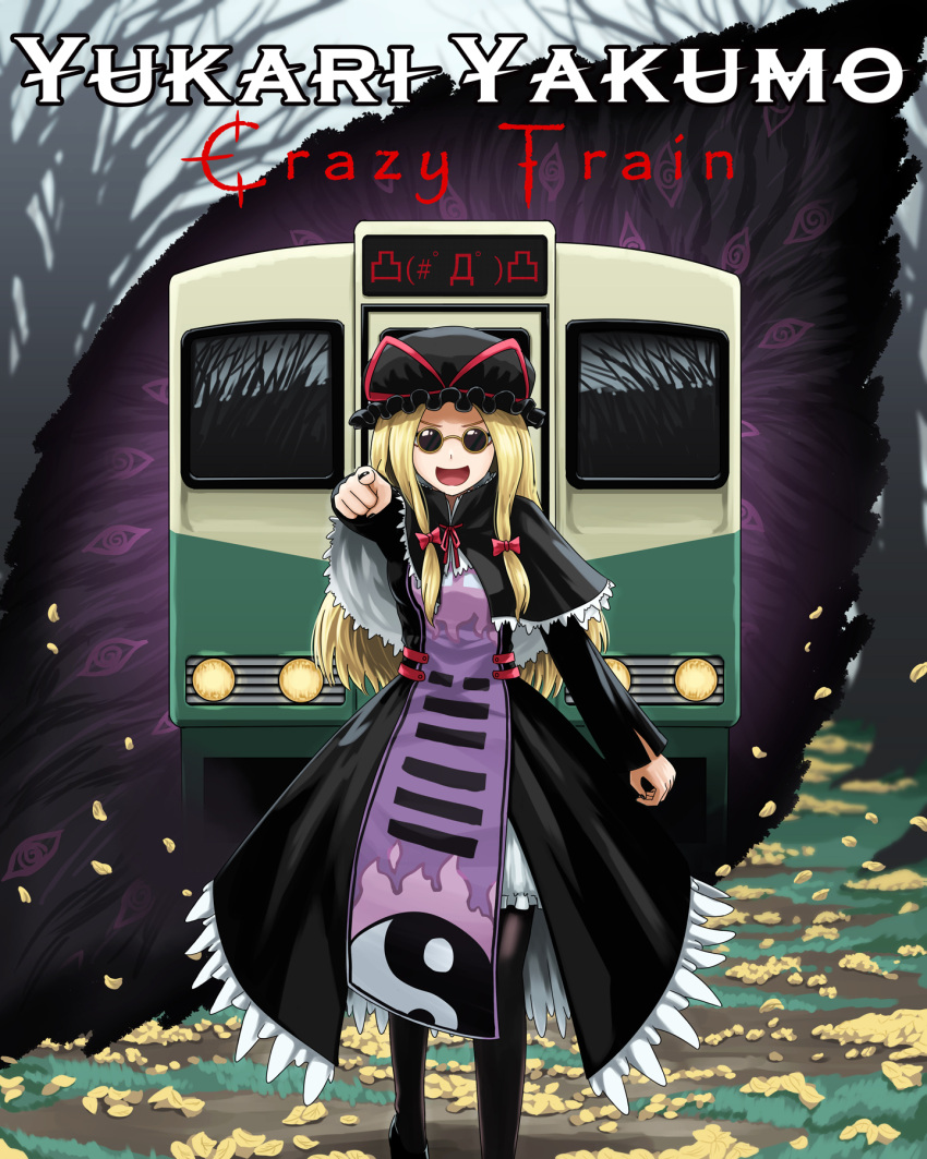 1girl, black_capelet, black_dress, black_footwear, black_headwear, black_legwear, black_nails, capelet