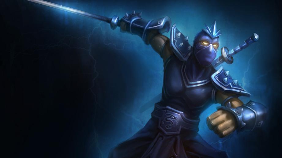 armor, katana, league_of_legends, mask, ninja, shen, sword, yellow_eyes