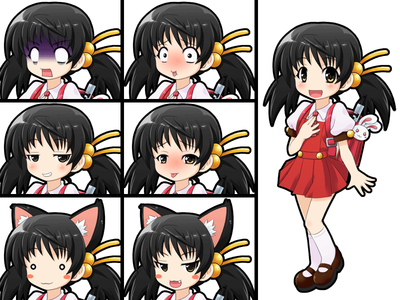 >:3, animal_ears, animated, animated_gif, cat_ears, chibi, expressions, gif