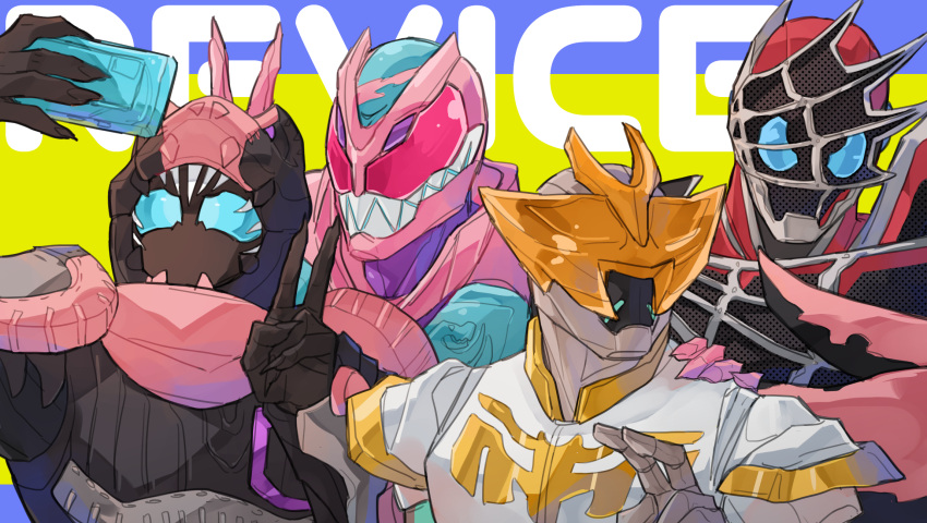 4boys, animal_hood, armor, asymmetrical_armor, bbbb_fex, black_armor, blue_eyes, brothers