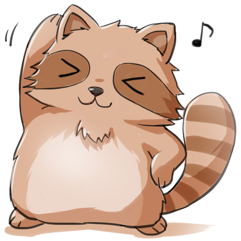 >_<, :3, animal_focus, arm_up, closed_eyes, closed_mouth, commentary_request, full_body