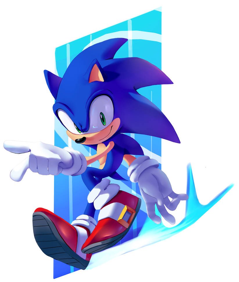 1boy, chaosc0ntr0l, gloves, green_eyes, hedgehog_ears, looking_down, male_focus, pointing