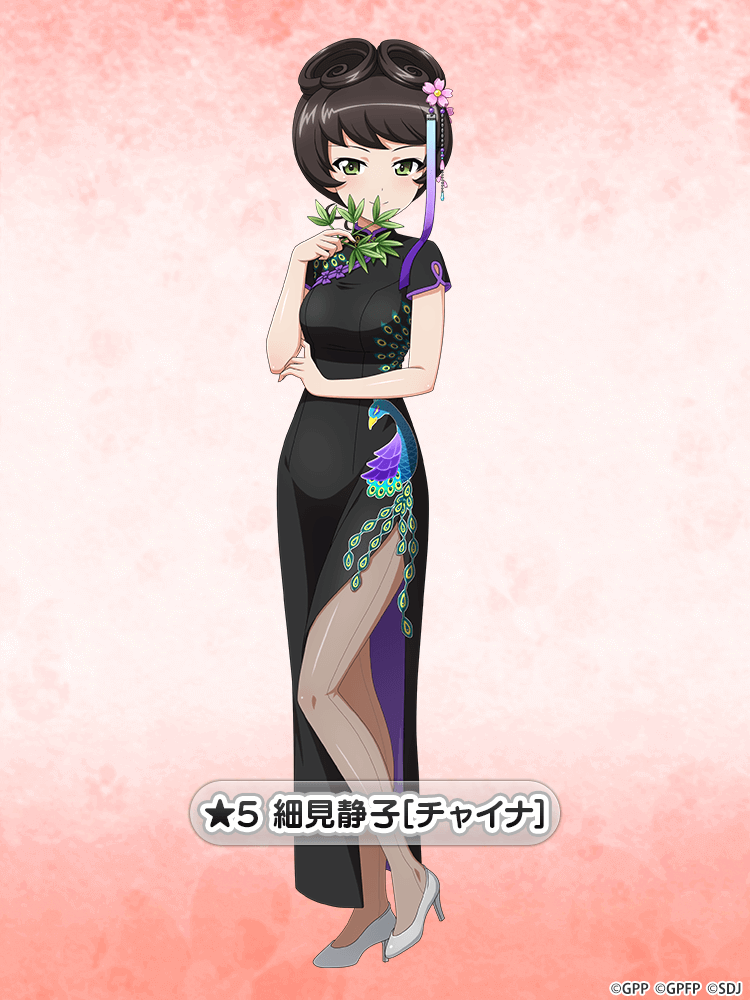 1girl, bangs, bare_legs, black_dress, black_legwear, blush, breasts, brown_hair