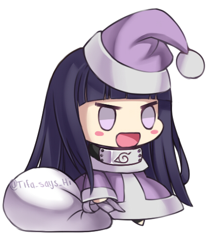 1girl, :d, bangs, black_hair, blunt_bangs, blush_stickers, capelet, chibi