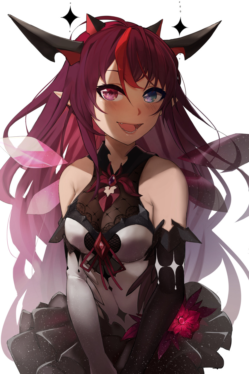 1girl, absurdres, big_brother, black_skirt, blue_eyes, blush, bow, breasts