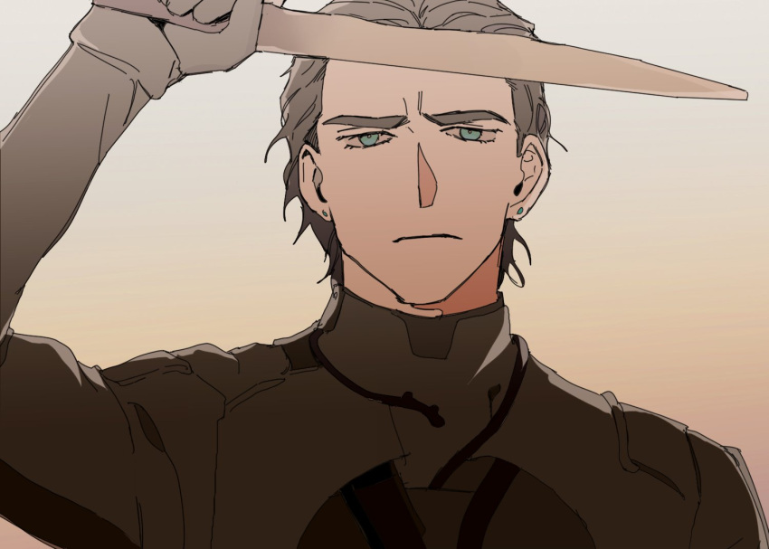 1boy, black_hair, black_shirt, blue_eyes, character_request, dune_(2021_movie), dune_(movie), holding