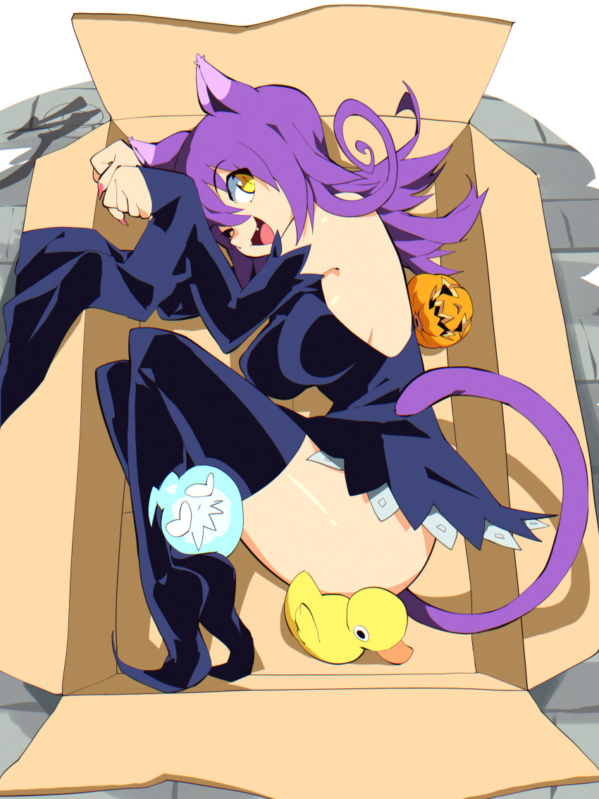 1girl, :d, absurdres, aetherion, animal_ears, bare_shoulders, black_dress, black_legwear