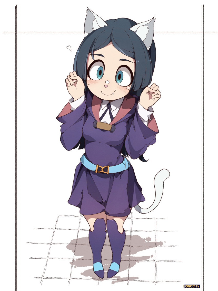 1girl, animal_ears, aqua_eyes, barbara_parker, bell, blue_hair, boots, breasts