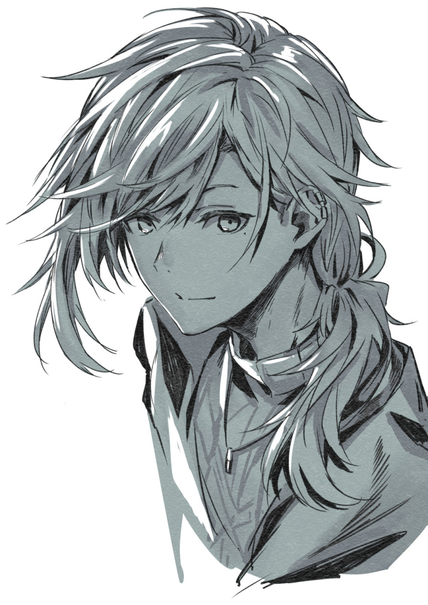 1boy, bangs, closed_mouth, commentary_request, highres, jewelry, kanae_(nijisanji), long_hair